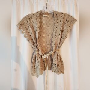 Old Navy crochet short sleeve cardigan